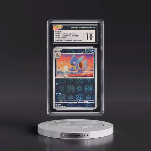 2023 Pokémon Card 151 #008/165 Wartortle - Reverse Holo Poke Ball (CGC 10 GEM MINT)