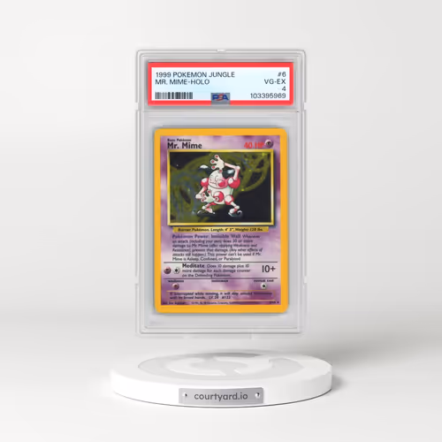 1999 Pokémon Jungle #6 Mr. Mime - Holo (PSA 4 VG-EX)