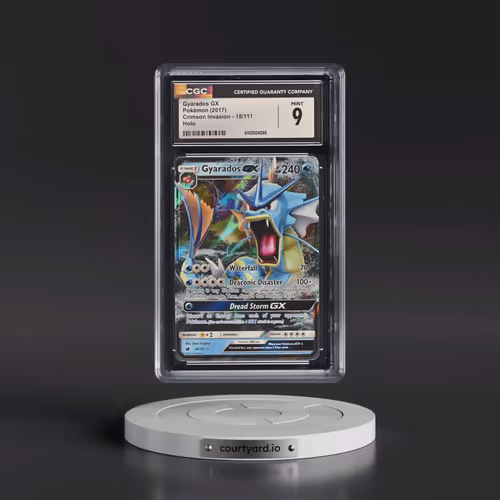 2017 Crimson Invasion #18/111 Gyarados GX - Ultra Rare Holo (CGC 9 MINT)
