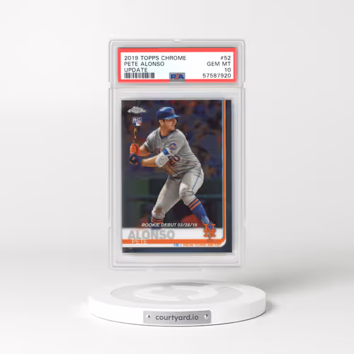 2019 Topps Chrome Update #52 Pete Alonso (PSA 10 GEM MINT)