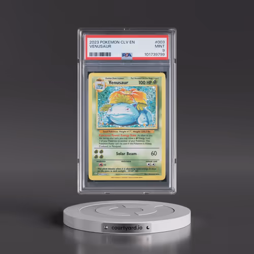 2023 Pokémon CLV-Trading Card Game Classic Venusaur & Lugia EX Deck #003 Venusaur (PSA 9 MINT)