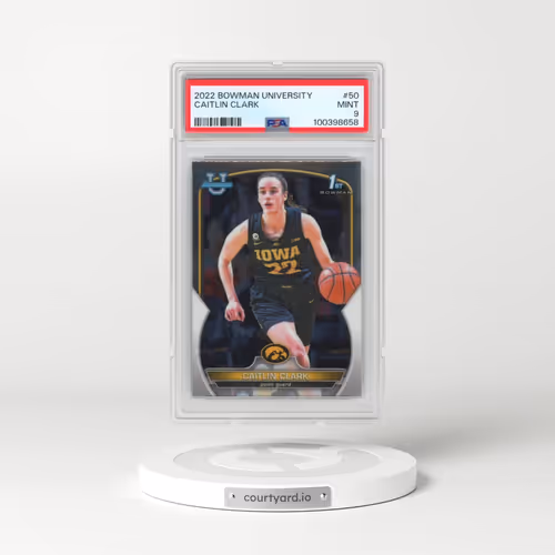2022 Bowman Chrome University #50 Caitlin Clark (PSA 9 MINT)