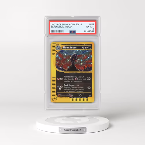 2003 Pokémon Aquapolis #H11 Houndoom - Holo (PSA 6 EX-MT)