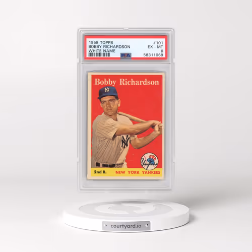 1958 Topps #101 Bobby Richardson - White Name (PSA 6 EX-MT)