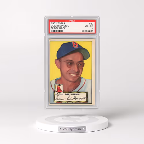 1952 Topps #22 Dom DiMaggio - Black Back (PSA 4 VG-EX)