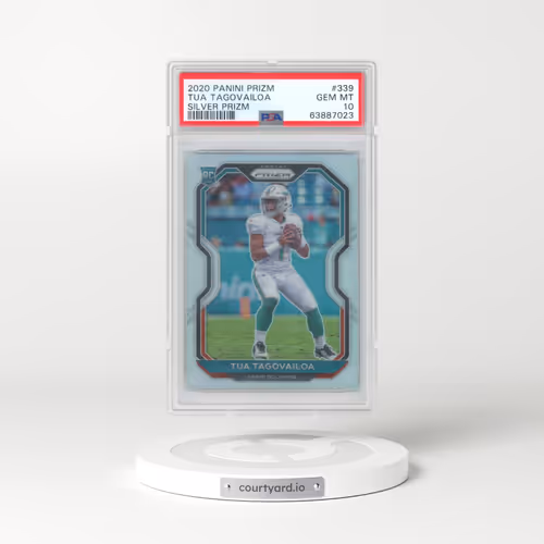 2020 Panini Prizm #339 Tua Tagovailoa - Silver Prizm (PSA 10 GEM MINT)