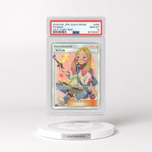 2018 Pokémon Sun & Moon Strength Expansion Pack Fairy Rise #056 Mina - Full Art (PSA 10 GEM MINT)