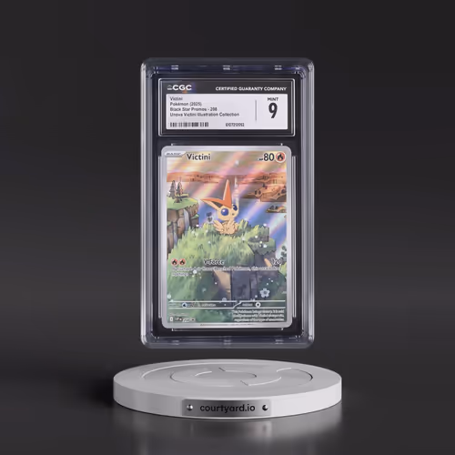 2025 Pokémon Svp EN-SV Black Star Promo #208 Victini - Unova Victini Illustration Collection (CGC 9