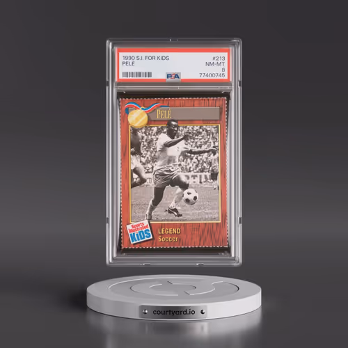 1990 S.I. for Kids #213 Pele (PSA 8 NM-MT)