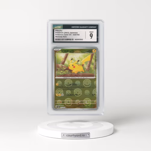 2023 Pokémon Card 151 #025/165 Pikachu - Reverse Holo Poke Ball (CGC 9 MINT)