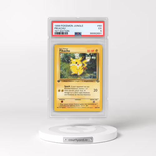 1999 Pokémon Jungle #60 Pikachu - 1st Edition (PSA 5 EX)