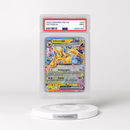 2025 Pokémon Pre EN-Prismatic Evolutions #030 Jolteon EX - Holo (PSA 9 MINT)
