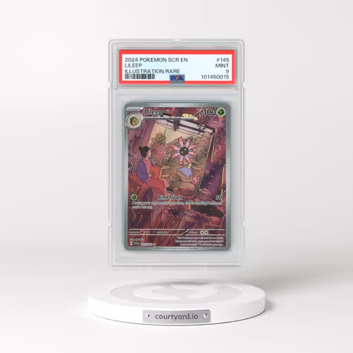 2024 Pokémon Scr EN-Stellar Crown #145 Lileep - Illustration Rare (PSA 9 MINT)