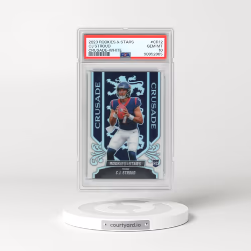 2023 Panini Rookies & Stars Crusade #CR12 CJ Stroud - White (PSA 10 GEM MINT)