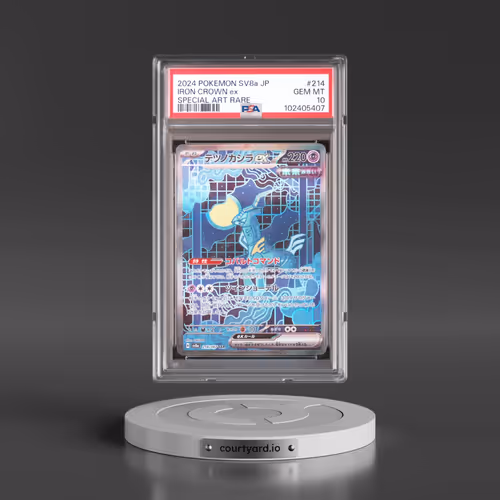 2024 Pokémon Sv8a-Terastal Fest EX #214 Iron Crown EX - Holo Special Art Rare (PSA 10 GEM MINT)