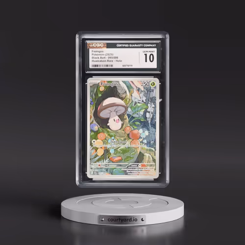 2025 Pokémon Blk EN-Black Bolt #095 Foongus - Illustration Rare (CGC 10 GEM MINT)