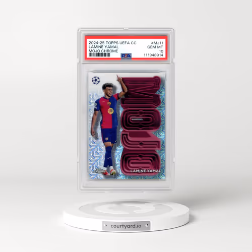 2024-25 Topps UEFA Club Competitions Mojo Chrome #MJ11 Lamine Yamal (PSA 10 GEM MINT)