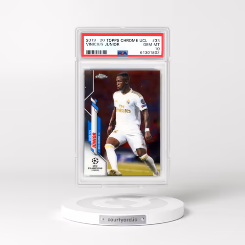 2019 Topps Chrome UEFA Champions League #33 Vinicius Junior (PSA 10 GEM MINT)