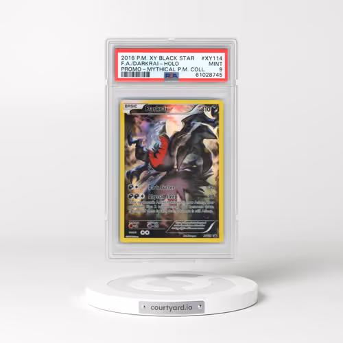 2016 Pokémon XY Black Star Promo #XY114 Darkrai-Holo - Full Art Mythical Pokemon Collection (PSA 9 MINT)