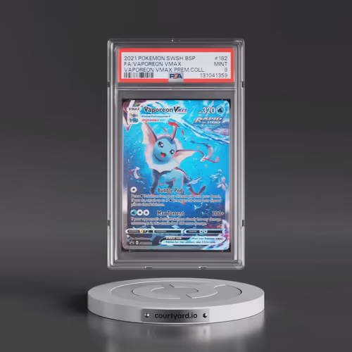 2021 Pokémon Swsh Black Star Promo #182 Vaporeon Vmax - Full Art Vaporeon Vmax Premium Collection (P