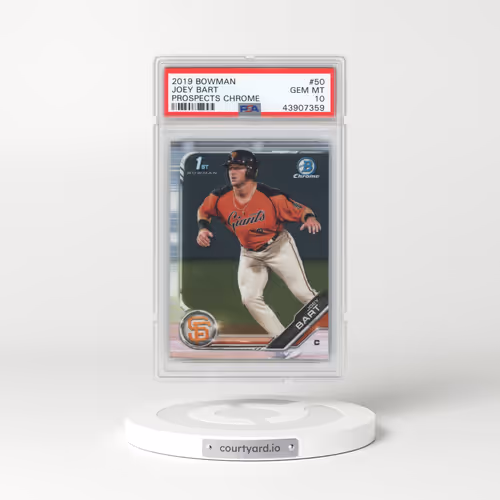 2019 Bowman Prospects Chrome #50 Joey Bart (PSA 10 GEM MINT)