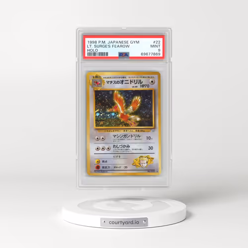 1998 Pokémon Gym #22 LT. Surge's Fearow - Holo (PSA 9 MINT)