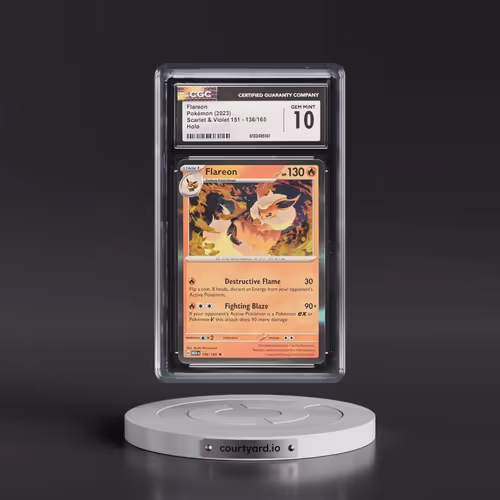 2023 Scarlet & Violet 151 - MEW EN #136/165 Flareon - Holo (CGC 10 GEM MINT)
