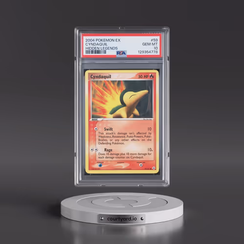 2004 Pokémon EX Hidden Legends #59 Cyndaquil (PSA 10 GEM MINT)