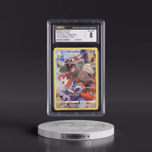 2022 Lost Origin #TG08/TG30 Hisuian Arcanine - Trainer Gallery Holo (CGC 8 NM-MT)