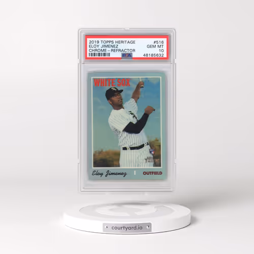 2019 Topps Heritage #516 Eloy Jimenez - Chrome-Refractor (PSA 10 GEM MINT)