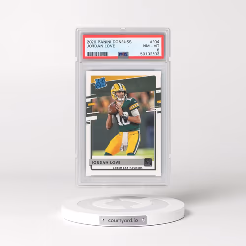 2020 Panini Donruss #304 Jordan Love (PSA 8 NM-MT)