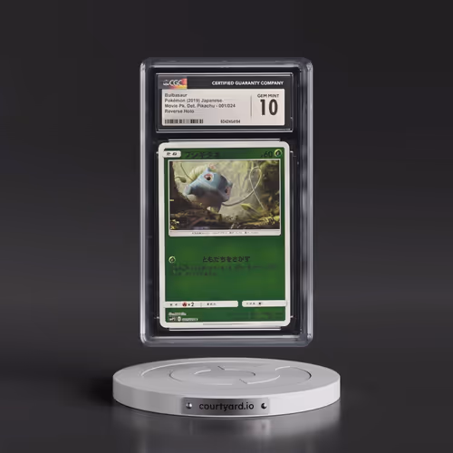 2019 Movie Pack Detective Pikachu #001/024 Bulbasaur - Reverse Holo (CGC 10 GEM MINT)
