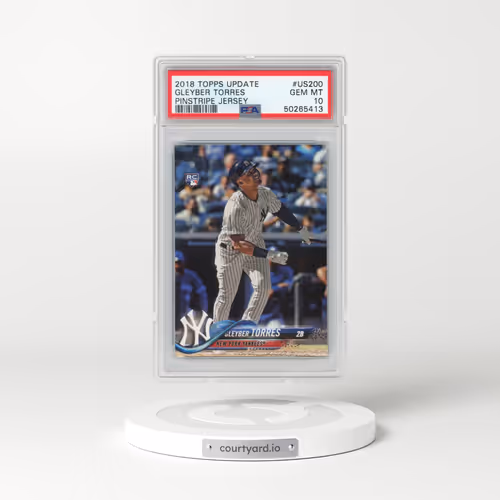 2018 Topps Update #US200 Gleyber Torres - Pinstripe Jersey (PSA 10 GEM MINT)