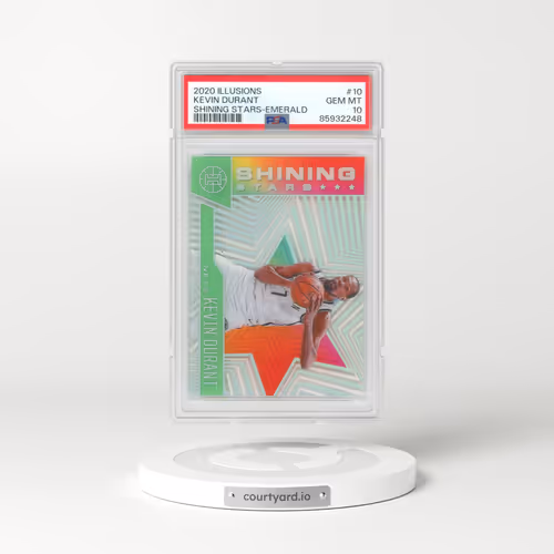 2020 Panini Illusions Shining Stars #10 Kevin Durant - Emerald (PSA 10 GEM MINT)