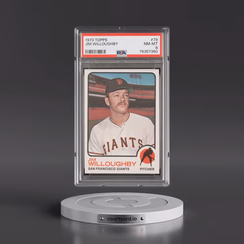 1973 Topps #79 Jim Willoughby (PSA 8 NM-MT)
