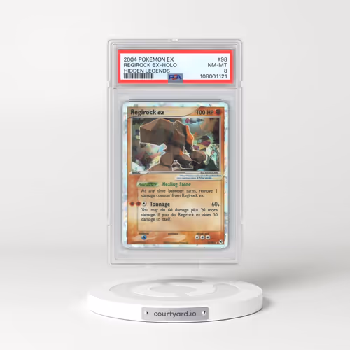 2004 Pokémon EX Hidden Legends #98 Regirock EX - Holo Holo (PSA 8 NM-MT)