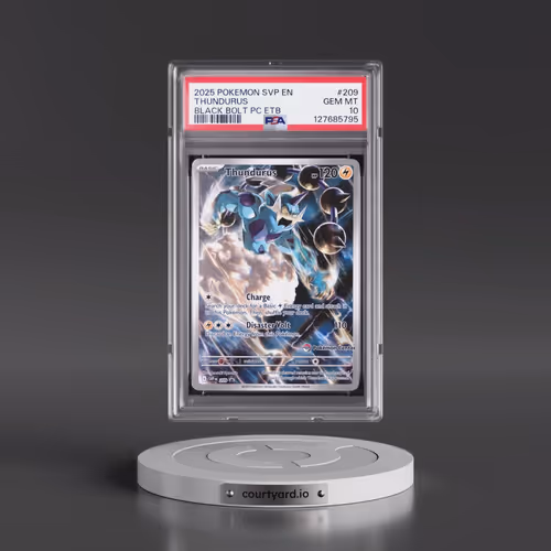2025 Pokémon Svp EN-SV Black Star Promo #209 Thundurus - Black Bolt Pokemon Center Elite Trainer Box