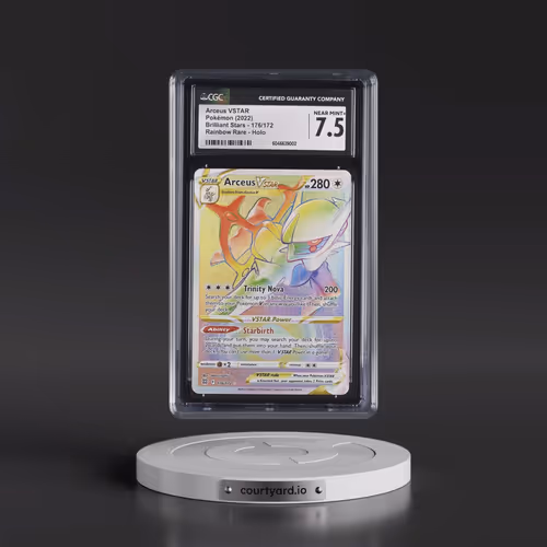2022 Brilliant Stars #176/172 Arceus VSTAR - Rainbow Rare Holo (CGC 7.5 NM+)