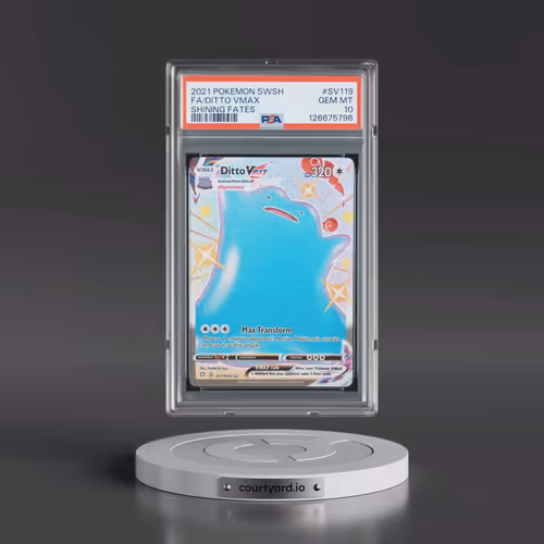 2021 Pokémon Sword & Shield Shining Fates #SV119 Ditto Vmax - Full Art (PSA 10 GEM MINT)