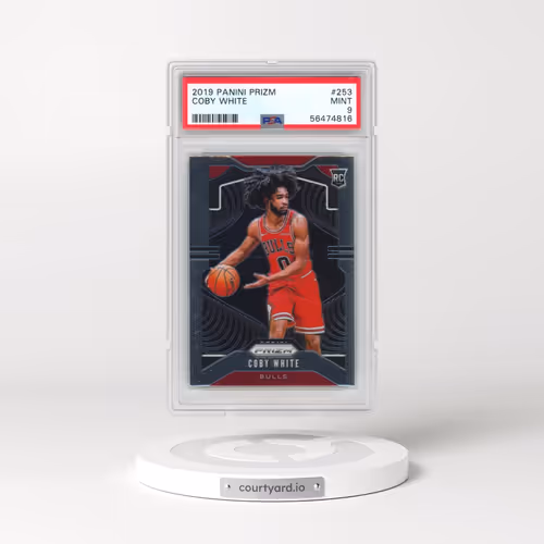 2019 Panini Prizm #253 Coby White (PSA 9 MINT)