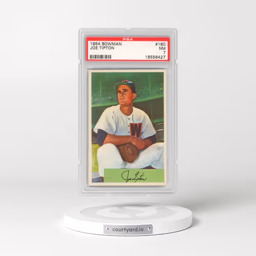 1954 Bowman #180 Joe Tipton (PSA 7 NM)