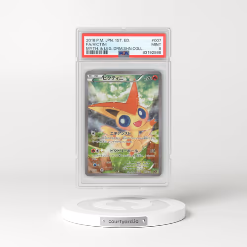 2016 Pokémon Mythical & Legendary Dream Shine Collection #007 Victini - 1st Edition Full Art (PSA 9 MINT)