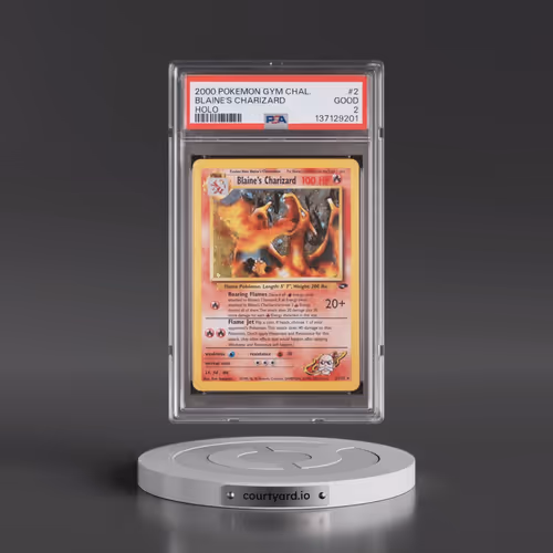 2000 Pokémon Gym Challenge #2 Blaine's Charizard - Holo (PSA 2 GOOD)