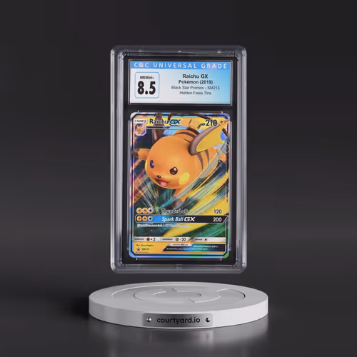2016 Black Star Promos - Sun & Moon #SM213 Raichu GX - Hidden Fates Tin (Holo) (CGC 8.5 NM-MT+)