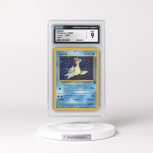 1999 Fossil #10/62 Lapras - Galaxy Star Holo (CGC 9 MINT)