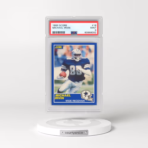 1989 Score #18 Michael Irvin (PSA 9 MINT)
