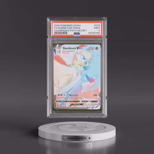 2020 Pokémon Sword & Shield Champion's Path #076 Gardevoir Vmax - Full Art Secret (PSA 9 MINT)