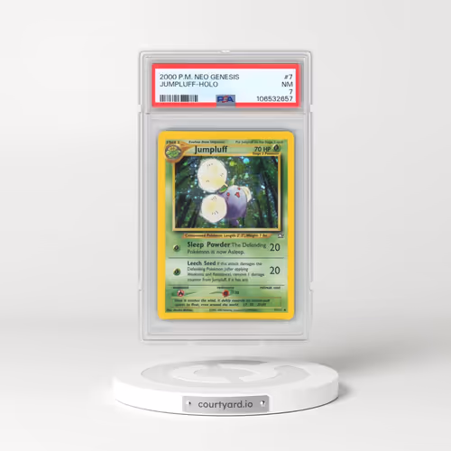 2000 Pokémon Neo Genesis #7 Jumpluff - Holo (PSA 7 NM)