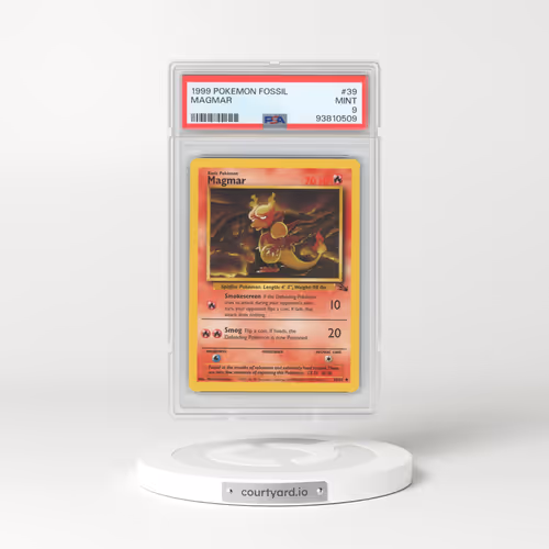 1999 Fossil #39 Magmar (PSA 9 MINT)