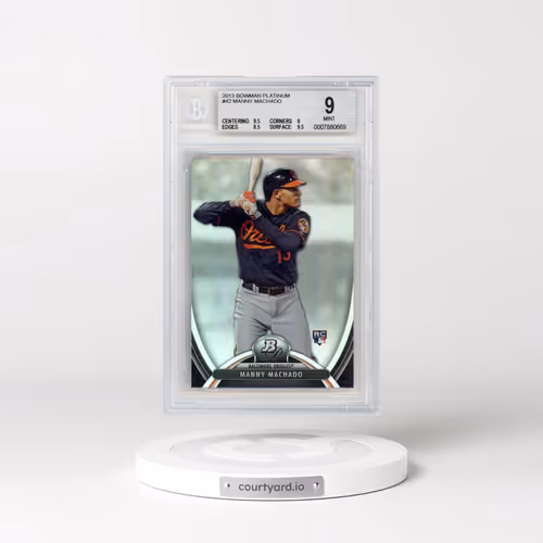 2013 Bowman Platinum #42 Manny Machado (BGS 9 MINT)